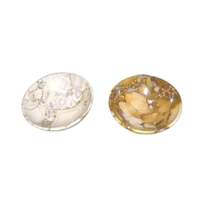 Assorted Natural Stone Bowls - Jasper & Agate Crystal Dishes - Image 1
