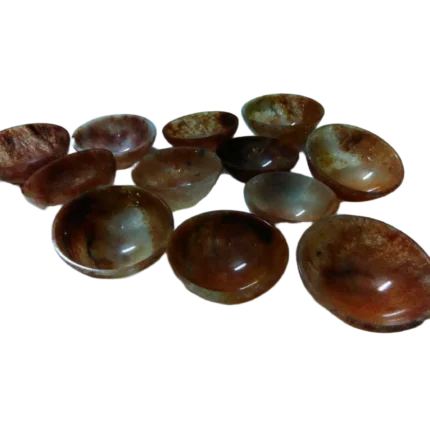 Polished Quartz/Agate Crystal Bowls - Natural Gemstone Dishes