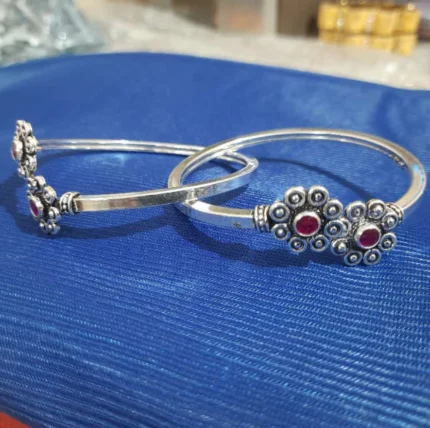 Elegant Sterling Silver Flexible Anklets (Pair)