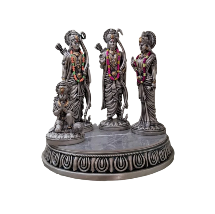 Ram Darbar Silver Idols - Image 1