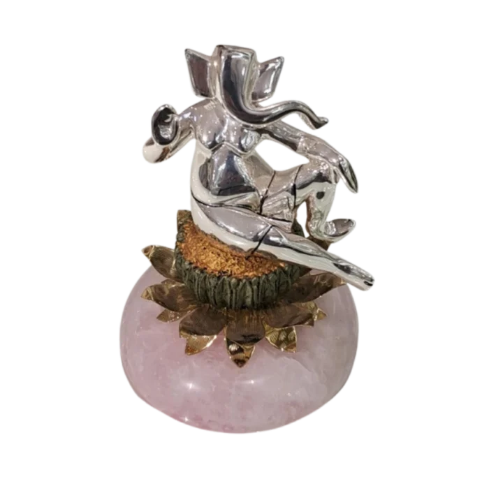 Contemporary Ganesha on Lotus Pedestal - Image 1