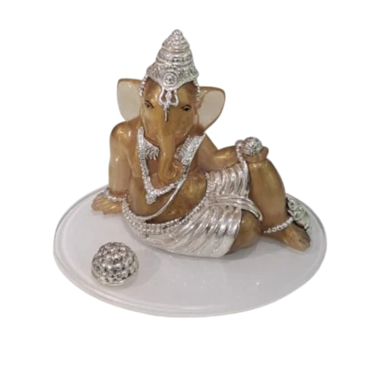 Resting Ganesha with Modak