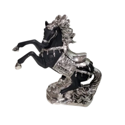 Silver Decorated Horse Statue