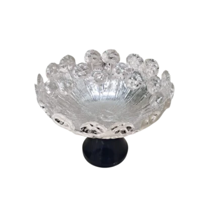 Floral Garland-Inspired Silver Bowl