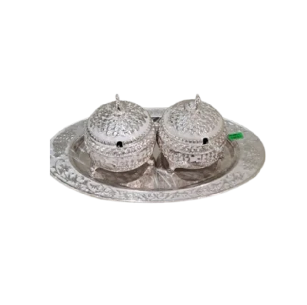 Traditional Silver Spice & Condiment Set