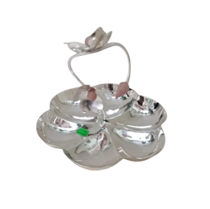 Lotus Blossom Silver Platter