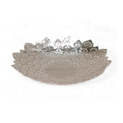 Intricate Cutwork Silver Bowl